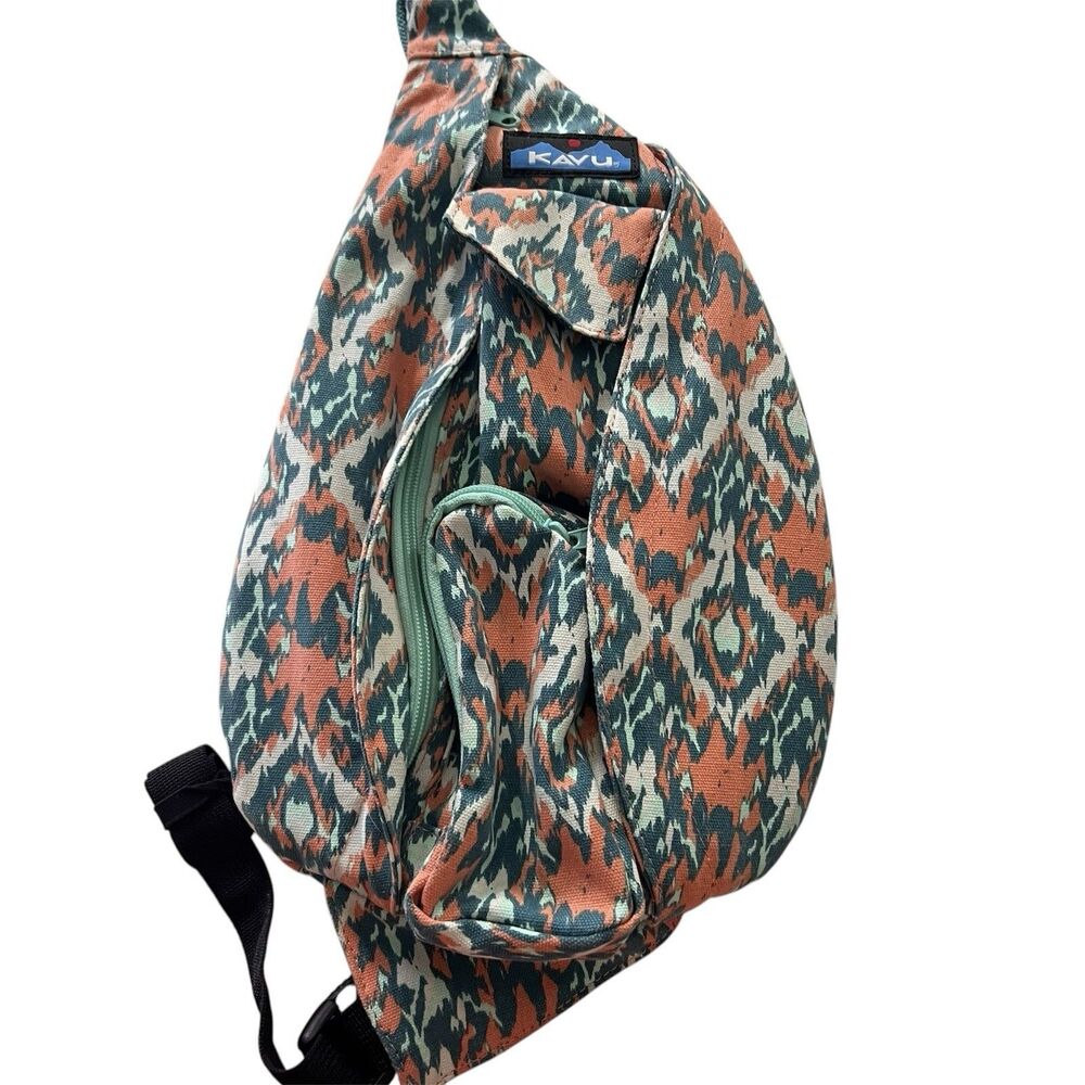KAVU Rope Sling Bag ~ Beach Paint Cotton Canvas Crossbody